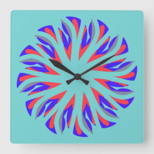 Wall Clock, An elegant multicolor classic design Square Wall Clock