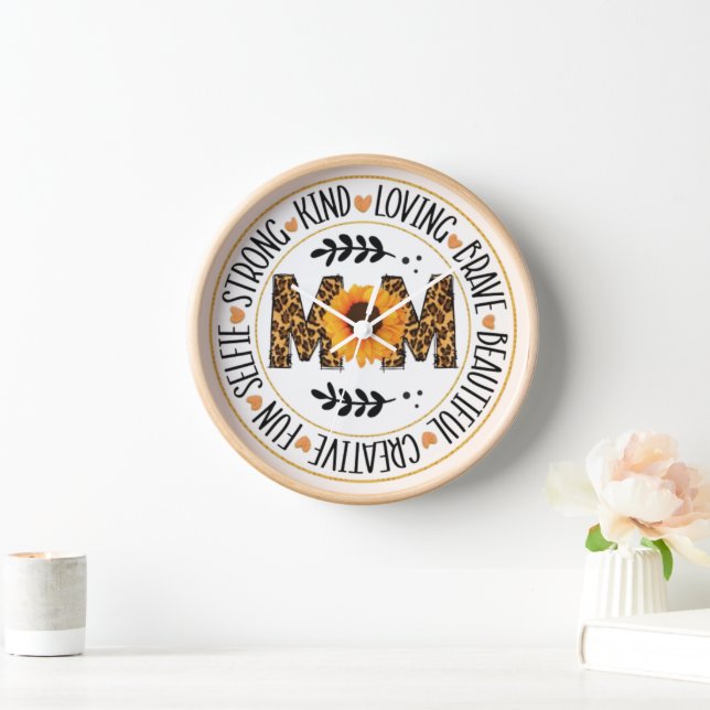Wall clock as a gift for mum on her day (Home)