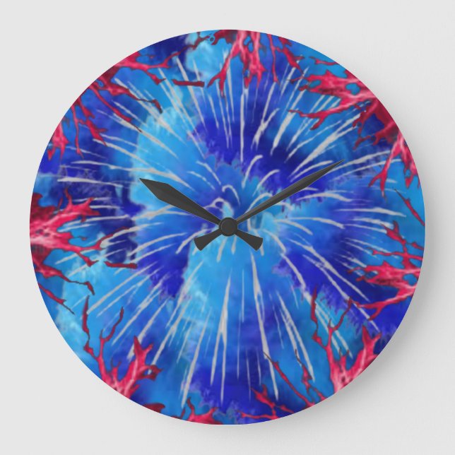 Wall Clock Blue expression  (Front)