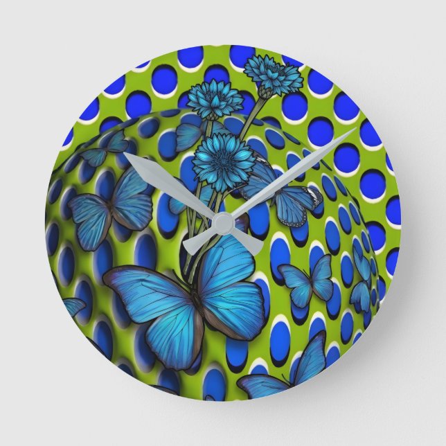 Wall Clock Butterflies (Front)