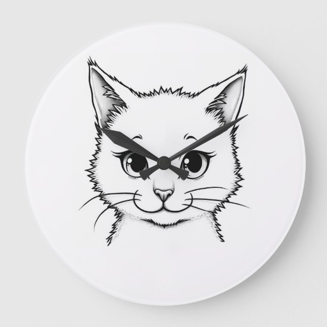 Wall Clock - Cat, Kitty (Front)