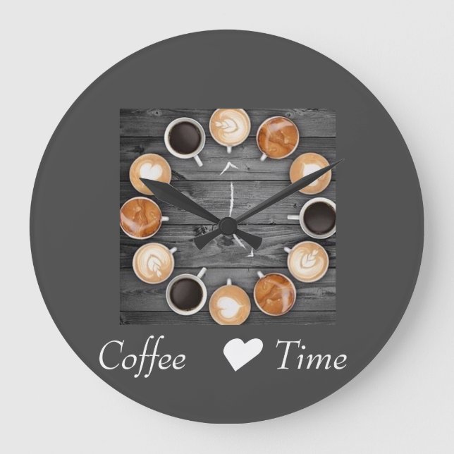 Wall Clock Coffee time (Front)