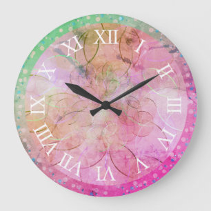 Wall Clock - Elegant Pink Wall Clock