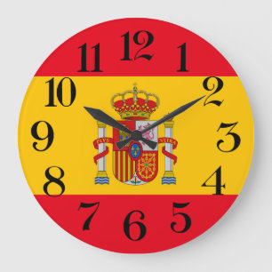 wall clock flag of Spain