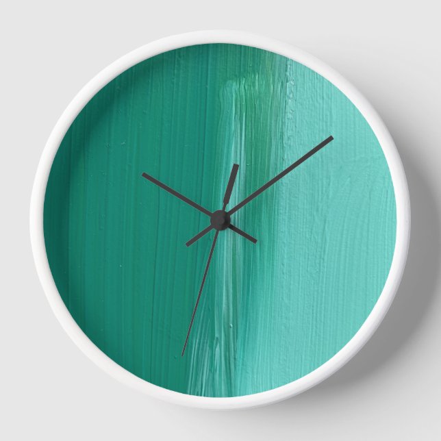 Wall Clock in Bermuda Shores Design (Front)