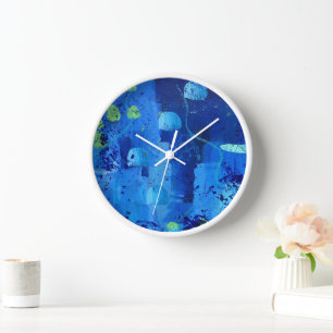 Wall Clock in Jellyfish Design