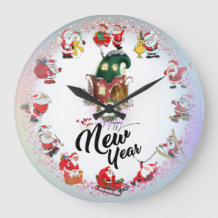 Wall clock in multicolor