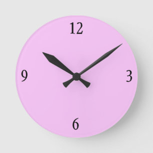 Wall Clock in Pink
