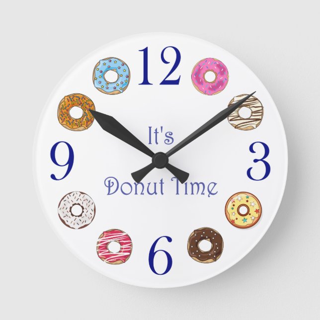 Wall Clock - It's Doughnut Time (Front)