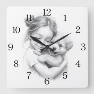 wall clock nursery art