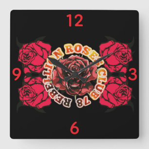 Wall Clock RebellionRosesClub78 