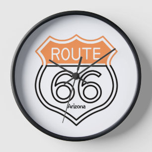 Wall clock, Route 66 creashop_line. Clock