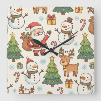Wall Clock santa 