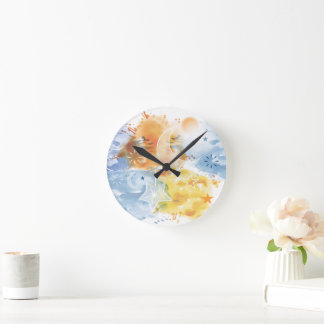 Wall Clock Sun, Moon & Stars