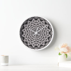 Wall Clock Tribal Mandala G385