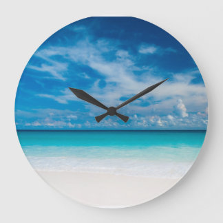 Wall Clock- Tropical Beach (Large) Large Clock