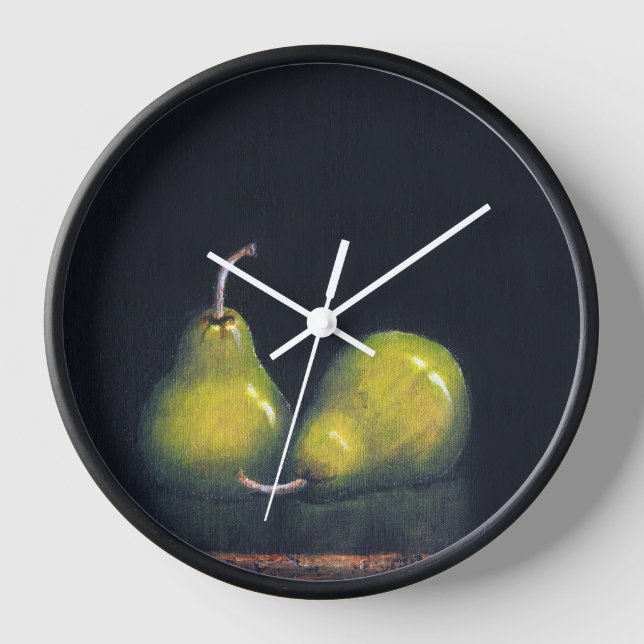 Wall Clock Two Pears (Front)