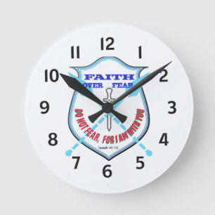 Wall Clock With A touch of Christian Faith Design