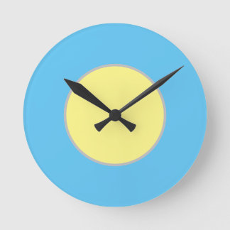 Wall clock with colourful design