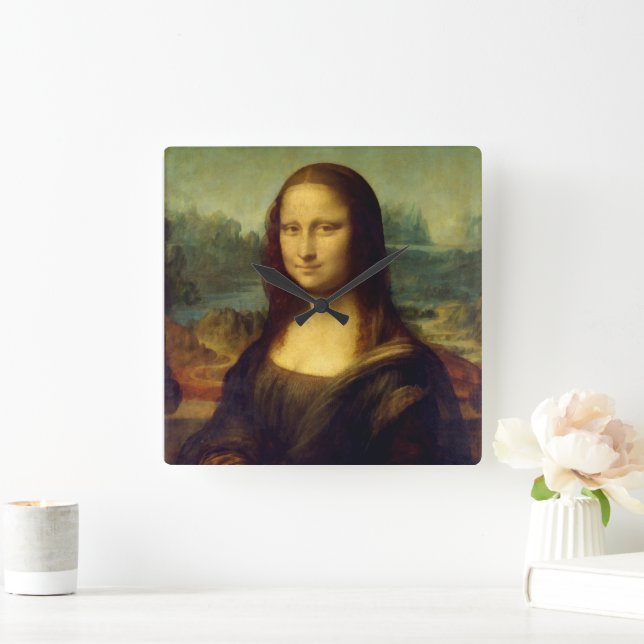 Wall Clock with Da Vinci's Mona Lisa (Home)