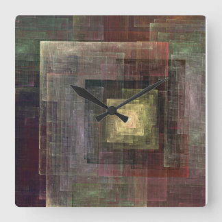 Wall Clock with Earth Tone Comtemporary design
