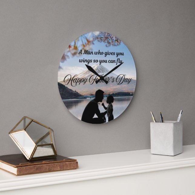 Wall clock with Father's Day Theme (Office)
