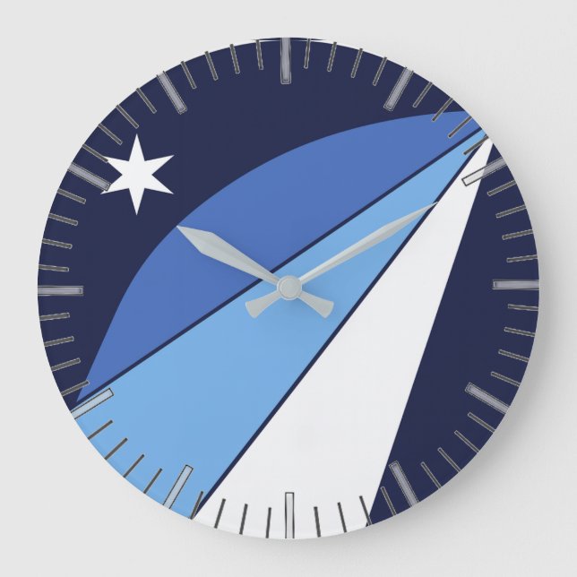 Wall Clock with Flag of Columbia, SC (Front)