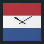 Wall Clock with Flag of Netherlands<br><div class="desc">Enhance your home or office with a touch of Dutch pride with our exclusive wall clock featuring the flag of the Netherlands! This beautifully crafted wall clock is more than just a timepiece; it’s a celebration of the Netherlands' rich cultural heritage. The clock face prominently displays the iconic Dutch flag,...</div>