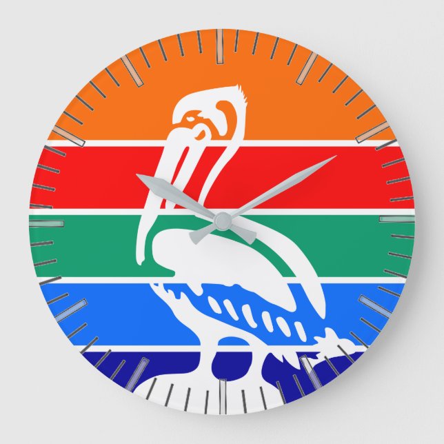 Wall Clock with Flag of St. Petersburg, Florida (Front)