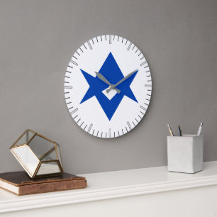 Wall Clock with flag of Toyota City, Japan