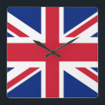 Wall Clock with Flag of United Kingdom<br><div class="desc">Add a touch of British pride to your space with our exclusive wall clock featuring the flag of the United Kingdom! Crafted with meticulous attention to detail, this wall clock is more than just a timekeeping device; it’s a celebration of the UK's rich heritage and cultural pride. The elegant design...</div>