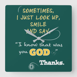 Wall Clocks Christian Faith gifts Thanks God