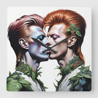 Wall Clocks, Couple Men Square Wall Clock