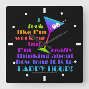 Wall Clocks - How Long to Happy Hour