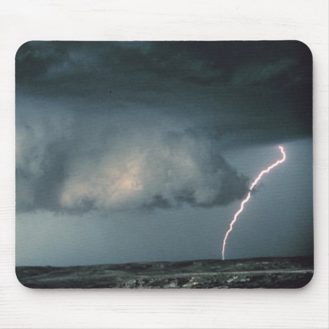 Wall cloud with lightning mouse pad (Front)