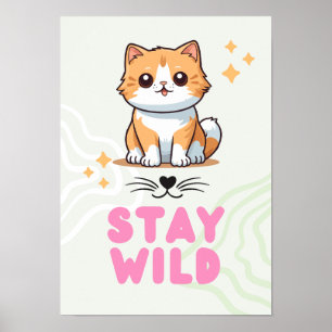 Wall Décor Embrace your cat, Celebrate the Adven Poster