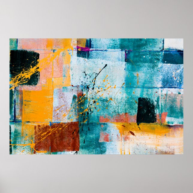 Wall graffiti on streets of west Los Angeles, CA o Poster (Front)