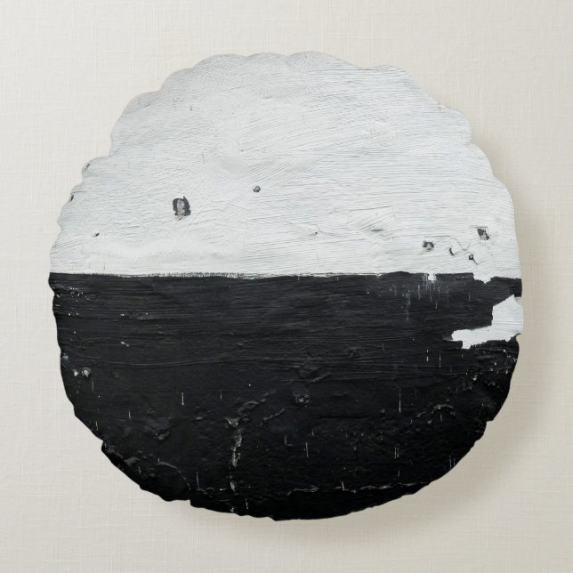 Wall grunge old dirty texture round cushion (Front)