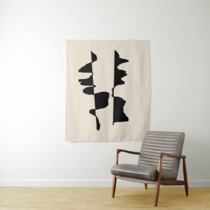 Wall Hanging "Abstract Dual Face" Tapestry