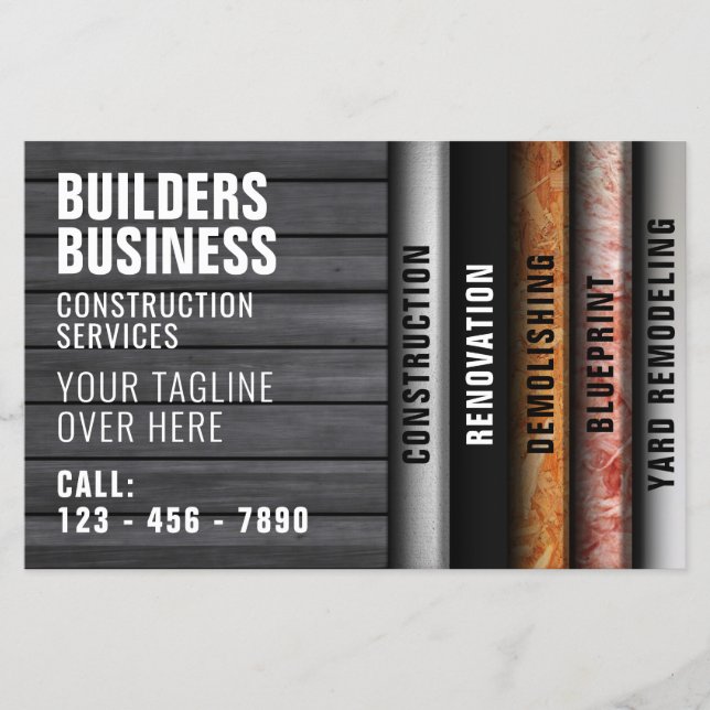 Wall layers construction inspired  flyer (Front)