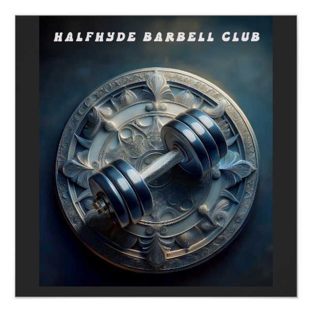 Wall Logo From Halfhyde's Barbell Club  Poster (Front)