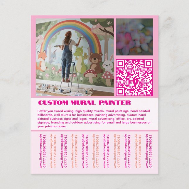 Wall Mural painter  Flyer (Front)