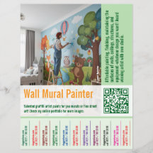 wall mural Painter job offer Tear Off 