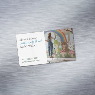 Wall Mural Painter  Magnetic Business Card