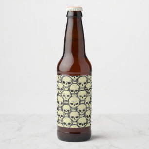 Wall o’ Skulls Beer Bottle Label