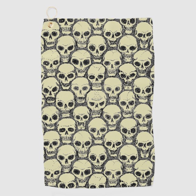 Wall o’ Skulls Golf Towel (Front)