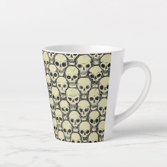 Wall o’ Skulls Latte Mug (Right)