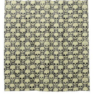 Wall o’ Skulls Shower Curtain