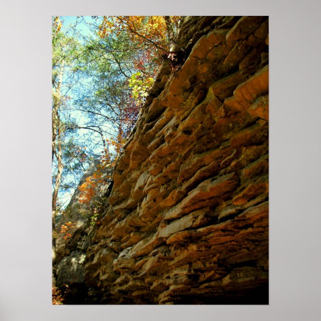 Wall of Layered Rocks Poster (Front)