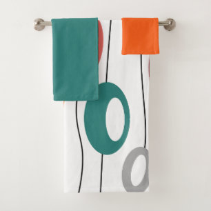 Wall of Ovals Bath Towel Set
